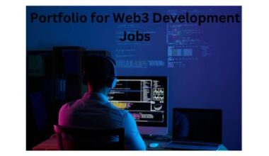 Portfolio for web development jobs