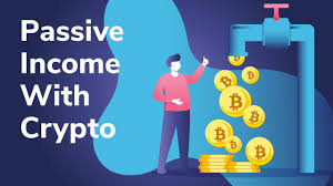 Graphics of a User earning Passive crypto income